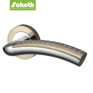 satin aluminum door handle lock for doors